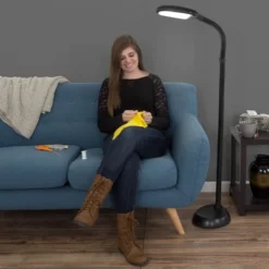 Hastings Home Daylight LED Floor Lamp – 17W, Black -Home Decoration Shop GUEST c0bc1a27 1568 43d6 b9cf d6441ae24731