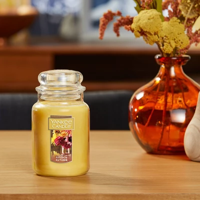 Golden Autumn 22oz Original Large Jar - Yankee Candle 4 Golden Autumn 22oz Original Large Jar - Yankee Candle - Image 2