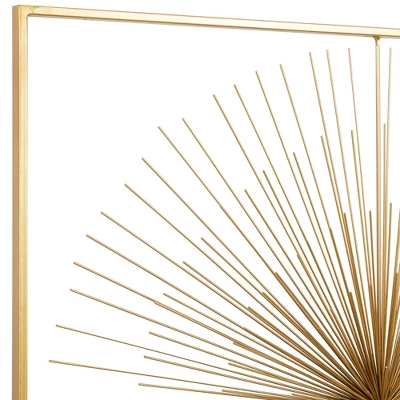 Metal Starburst Handmade Large 3D Wall Decor With Gold Frame Gold - CosmoLiving By Cosmopolitan 20 Metal Starburst Handmade Large 3D Wall Decor With Gold Frame Gold - CosmoLiving By Cosmopolitan - Image 18
