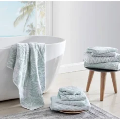 6pc Lago Palm Towel Set Green - Tommy Bahama -Home Decoration Shop GUEST c5c423a7 cb4b 49b8 93b9 b0c437d32148