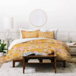 Deny Designs 3pc Iveta Abolina Retro Florals Comforter Bedding Set Orange -Home Decoration Shop GUEST c6b3ef3b 10d4 49be 9c3c 1faeb061013e