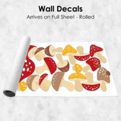 Big Dot Of Happiness Wild Mushrooms - Peel And Stick Red Toadstool Room Decor Vinyl Wall Art Stickers - Wall Decals - Set Of 20 -Home Decoration Shop GUEST c7f2b971 c179 447f 96e6 a8da7a09ba0f