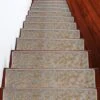 Sussexhome Leaves Collection Non-Slip Carpet Stair Treads For Wooden Steps, 9" X 28"