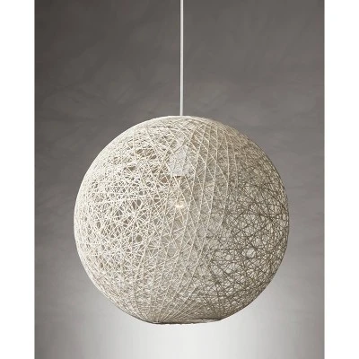 Havana Extra Large Pendant Cream Rattan - Adesso 4 Havana Extra Large Pendant Cream Rattan - Adesso - Image 2