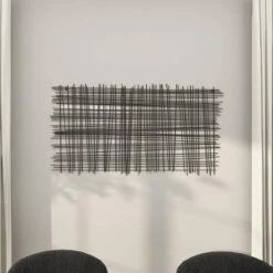 Metal Geometric Overlapping Lines Cross Hatch Wall Decor Black - Olivia & May -Home Decoration Shop GUEST ca0e5d85 3f38 4d99 9c25 41989a6665b5