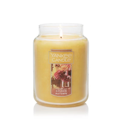 Golden Autumn 22oz Original Large Jar - Yankee Candle 3 Golden Autumn 22oz Original Large Jar - Yankee Candle