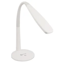 14" Desk Gooseneck Desk Lamp White (Includes LED Light Bulb) - OttLite