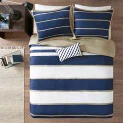 Blue Cody Duvet Cover Set