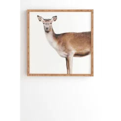 Emanuela Carratoni The Sweet Deer Bamboo Framed Wall Art - Deny Designs -Home Decoration Shop GUEST caf874a9 0463 4f01 8623 e1ca75b8284b