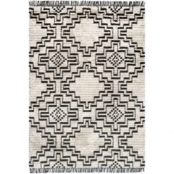 NuLOOM Celia Soft Shag Abstract Aztec Fringe Area Rug -Home Decoration Shop GUEST cb97f9da 70dc 4e27 ac8f 2a1bbb896c8d