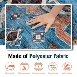 Costway Area Rug 5' X 7' Distressed Vintage Home Carpet Living Room Bedroom Non-Shedding 15 Costway Area Rug 5' X 7' Distressed Vintage Home Carpet Living Room Bedroom Non-Shedding -Home Decoration Shop GUEST cbe17bb9 61b8 4da7 ba4d 3785414af9a8