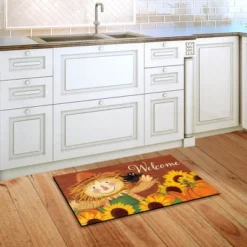 Briarwood Lane Happy Scarecrow Fall Doormat Sunflowers Autumn Indoor / Outdoor 30" X 18" -Home Decoration Shop GUEST cc1a6540 7e24 4ef4 a56f 08e846786af1