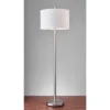 Boulevard Floor Lamp Silver/White - Adesso