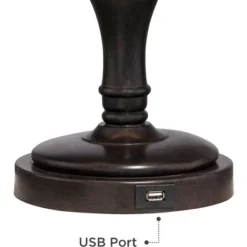 Regency Hill Corey Bronze Swing Arm USB Desk Lamps Set Of 2 With Socket -Home Decoration Shop GUEST ceb16413 7dfb 415d acdf e3e6752292df