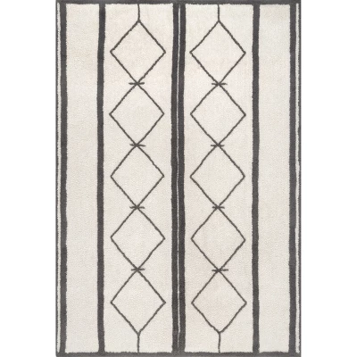 NuLOOM Sondra Machine Washable Wool Moroccan Diamond Area Rug 14 NuLOOM Sondra Machine Washable Wool Moroccan Diamond Area Rug - Image 12