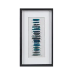 Cerulean Stones Real Natural Agate Framed Shadowbox Blue - Martha Stewart -Home Decoration Shop GUEST ced2b578 ff65 4def b66e be37722d434d