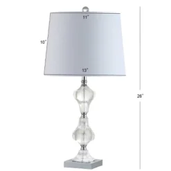 26" Crystal Chloe Table Lamp (Includes LED Light Bulb) Clear - JONATHAN Y -Home Decoration Shop GUEST cfc07496 d898 44c5 a432 ba3ef4cfb6c9