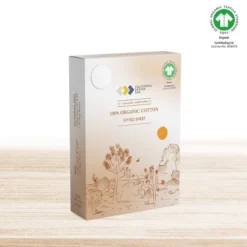 Fitted Sheet Only, 100% Organic Cotton Percale, Cool & Crisp, Deep Pocket - By California Design Den -Home Decoration Shop GUEST d0d8f94a b954 4f42 9f67 e26b4cd0ab0c