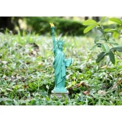 Techko Maid Resin/ABS Statue Of Liberty Solar Outdoor Garden Statue Decor With Spotlight -Home Decoration Shop GUEST d0d948b3 b10a 4cfe a944 4228fdfcfe88
