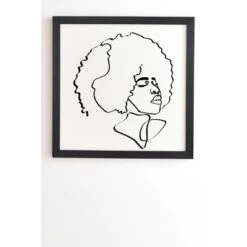 Domonique Brown Soul Fro Framed Wall Art Black - Deny Designs -Home Decoration Shop GUEST d20ae403 6eb6 4e4e ac31 84414d9284c8