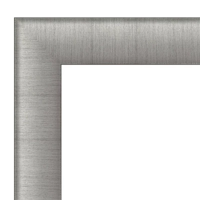 23" X 29" Non-Beveled Elegant Bathroom Wall Mirror Brushed Pewter - Amanti Art 4 23" X 29" Non-Beveled Elegant Bathroom Wall Mirror Brushed Pewter - Amanti Art - Image 2