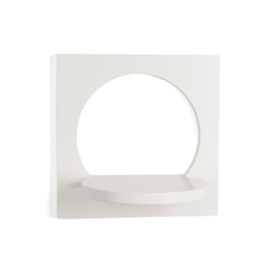 11.6" X 7.7" 2pc Round Silhouette Shelf Set White - Danya B. 5 11.6" X 7.7" 2pc Round Silhouette Shelf Set White - Danya B. - Image 3