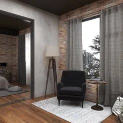 Industrial Wood Floor Lamp Black - Olivia & May -Home Decoration Shop GUEST d3371614 5447 4336 9512 af8a804c4074