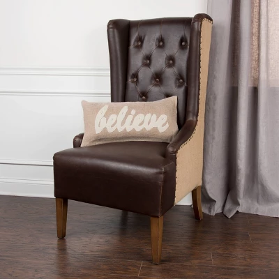 11"x21" Oversize Lumbar Throw Pillow Beige - Rizzy Home 5 11"x21" Oversize Lumbar Throw Pillow Beige - Rizzy Home - Image 3