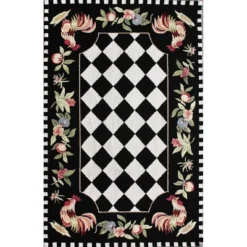 Angla Rooster Kitchen Area Rug Black - NuLOOM -Home Decoration Shop GUEST d3df06e2 d034 4c94 b097 0585751d67c9
