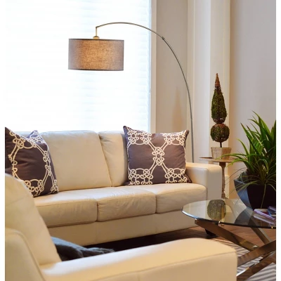 86" Bella Arc Floor Lamp With Marble Base - Ore International 4 86" Bella Arc Floor Lamp With Marble Base - Ore International - Image 2