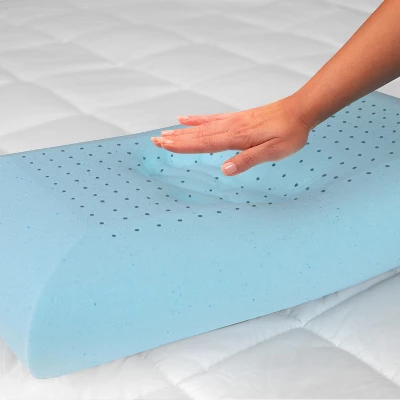 Merrick Lane Queen Size Ventilated Memory Foam Bed Pillow - Cool Gel Infused Memory Foam Pillow For Sleeping 12 Merrick Lane Queen Size Ventilated Memory Foam Bed Pillow - Cool Gel Infused Memory Foam Pillow For Sleeping - Image 10