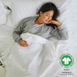 Fitted Sheet Only, 100% Organic Cotton Percale, Cool & Crisp, Deep Pocket - By California Design Den -Home Decoration Shop GUEST d5d84912 15cb 4698 80b0 765a92be0e3b