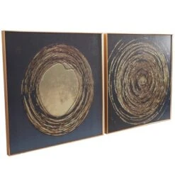 Set Of 2 Porcelain Starburst Swirl Framed Wall Arts With Gold Aluminum Frame - CosmoLiving By Cosmopolitan 8 Set Of 2 Porcelain Starburst Swirl Framed Wall Arts With Gold Aluminum Frame - CosmoLiving By Cosmopolitan -Home Decoration Shop GUEST d6d0c33f 6fcc 4b4e a0fd e4b52323d8ef