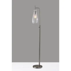 Layla Floor Lamp Brushed Steel - Adesso -Home Decoration Shop GUEST d7412c1c 2023 4c23 abf1 cbb36605656d