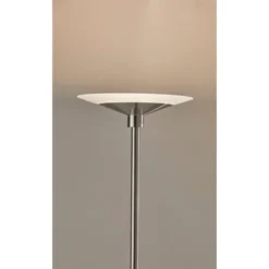 Solar Torchiere (Includes LED Light Bulb) Silver - Adesso -Home Decoration Shop GUEST da105d81 863b 498e 92c3 a3e38f641f2f