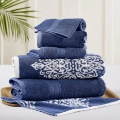 Modern Threads 6 Piece Reversible Yarn Dyed Jacquard Towel Set, Artesia Damask. 11 Modern Threads 6 Piece Reversible Yarn Dyed Jacquard Towel Set, Artesia Damask. -Home Decoration Shop GUEST db298544 b574 4896 9270 8213b44ae6df
