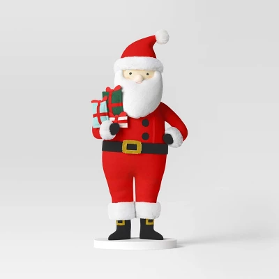 22" Fabric Santa Sculpture Holding Gifts - Wondershop™ Red/White 5 22" Fabric Santa Sculpture Holding Gifts - Wondershop™ Red/White - Image 3