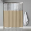 Sweet Home Collection - Window Shower Curtain Clear See Through Top 10 Gauge Vinyl Bath Shower Curtain -Home Decoration Shop GUEST dcd7ba9f 59e8 4375 8bfe ca5b63eb8c0f