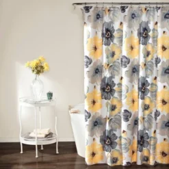 Leah Shower Curtain Yellow/Gray - Lush Décor -Home Decoration Shop GUEST dd4b6c6d 1542 4679 bcb5 aca8d998a93b