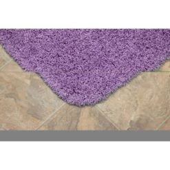 3pc Jazz Shaggy Washable Nylon Bath Rug Set - Garland