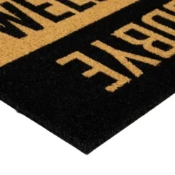 Northlight Natural Coir "Welcome Goodbye" Outdoor Doormat 18" X 30" -Home Decoration Shop GUEST de3d29d1 7299 4e92 9937 08aaa57cb610