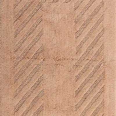 Diagonal Racetrack 100% Cotton Reversible Bath Rug Natural By Knightsbridge 4 Diagonal Racetrack 100% Cotton Reversible Bath Rug Natural By Knightsbridge - Image 2