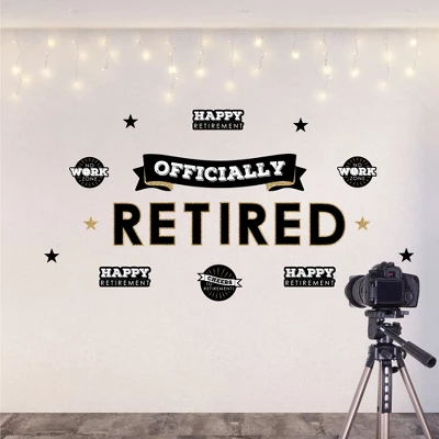 Big Dot Of Happiness Happy Retirement - Peel And Stick Retirement Party Decoration - Wall Decals Backdrop 5 Big Dot Of Happiness Happy Retirement - Peel And Stick Retirement Party Decoration - Wall Decals Backdrop - Image 3