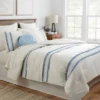 12pc Embroidered Fringe Stripe With Tassels Comforter & Sheet Bedding Set - Threshold™ 2 12pc Embroidered Fringe Stripe With Tassels Comforter & Sheet Bedding Set - Threshold™ -Home Decoration Shop GUEST e23de448 adc6 4c2b 89f2 07268f6ea193