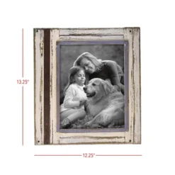 White And Brown Decorative Distressed Wood Picture Frame - Foreside Home & Garden -Home Decoration Shop GUEST e270979f 2339 4659 8fe2 52106a52d43f