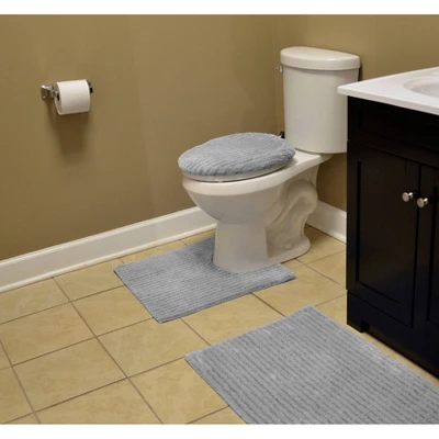 3pc Sheridan Plush Washable Nylon Bath Rug Set - Garland 6 3pc Sheridan Plush Washable Nylon Bath Rug Set - Garland - Image 4