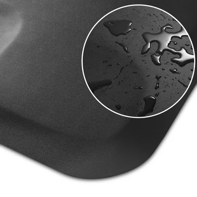 Saloniture Salon & Barber Shop Chair Anti-Fatigue Floor Mat - Black Semi Circle 5 Saloniture Salon & Barber Shop Chair Anti-Fatigue Floor Mat - Black Semi Circle - Image 3