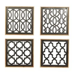 Set Of 4 Metal Geometric Cut-out Wall Decors Black - Olivia & May 10 Set Of 4 Metal Geometric Cut-out Wall Decors Black - Olivia & May -Home Decoration Shop GUEST e7f2a84a f62e 4705 923d 785c20582063