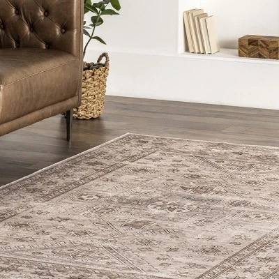 NuLOOM Amie Persian Border Machine Washable Area Rug 10 NuLOOM Amie Persian Border Machine Washable Area Rug - Image 8