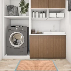 World Rug Gallery Natural Border Anti-Fatigue Standing Mat -Home Decoration Shop GUEST e9a8c809 b075 45e4 8952 422840321972